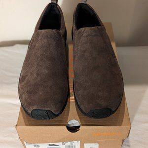 Merrell Jungle Moc Rinse Gunsmoke Men's Brown Suede Slip On Hiking Shoes Size 11